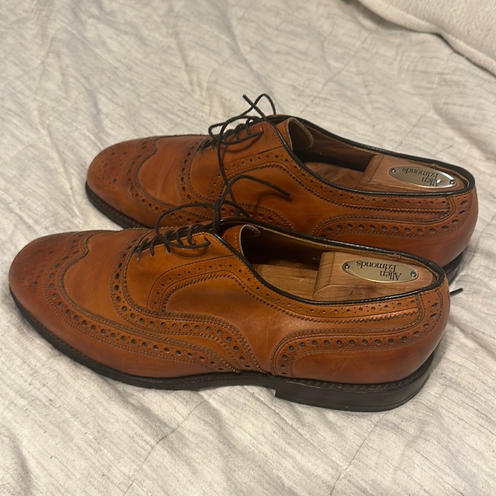 Allen Edmonds McAllister Wingtip Oxford Dress Shoe- Tan